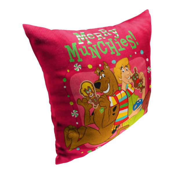 Warner Bros. Scooby-Doo Merry Munchies Throw Pillow 18x18 Inches on Sale