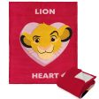 Disney Lion King Lion Heart Silk Touch Sherpa Throw Blanket 50x60 Inches For Sale