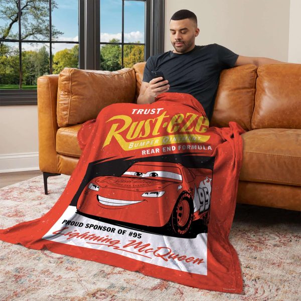 Disney Pixar Cars Trust Rusteze Silk Touch Throw Blanket 50x60 Inches For Discount