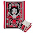 Disney D100 Art Deco Snow White Mink Sherpa Throw Blanket 60x80 Inches Discount