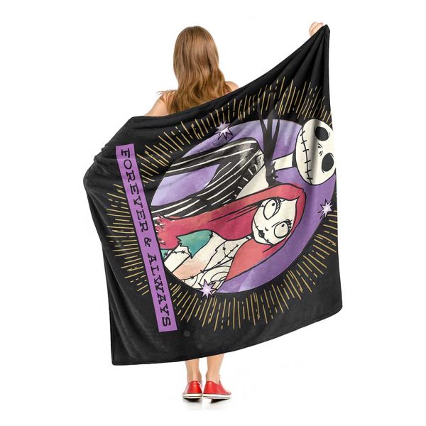 Disney Nightmare Before Christmas Mystic Connection Silk Touch Throw Blanket 50x60 Inches For Sale