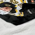 Boston Bruins Brad Marchand NHL Silk Touch Sherpa Throw Blanket 50X60 Inches Online Hot Sale