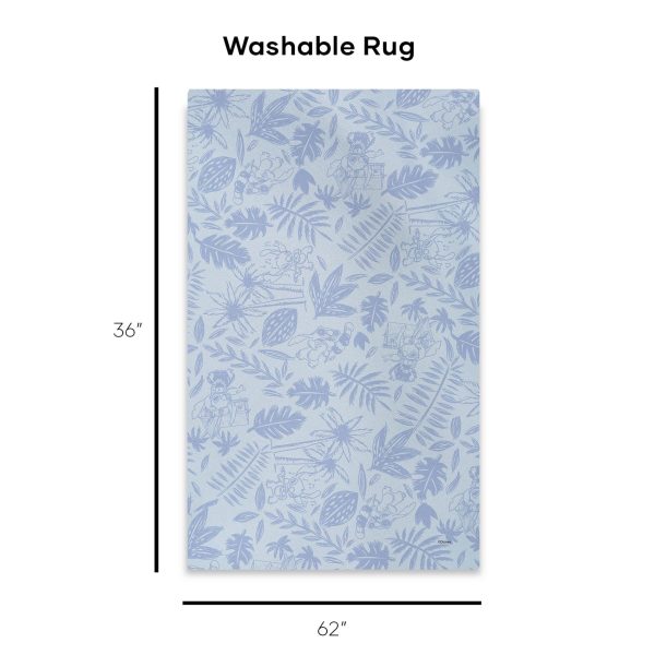 Disney Lilo and Stitch Wild Stitch Washable Rug 32X62 Inches on Sale