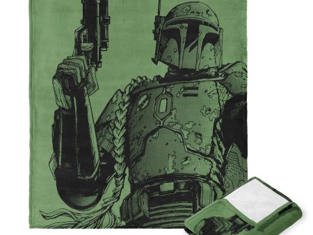 Disney Star Wars Classic Comic Books Boba Fett  Silk Touch Throw Blanket 40X50 Inches Online Hot Sale