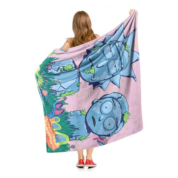 Warner Bros. Rick and Morty Made Of Stone Silk Touch Throw Blanket 50x60 Inches Online