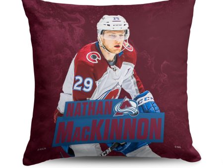 Colorado Avalanche Nathan Mackinnon NHL Throw Pillow 18X18 Inches Supply