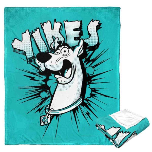 Warner Bros. Scooby-Doo Yikes Comic Silk Touch Throw Blanket 50x60 Inches Hot on Sale