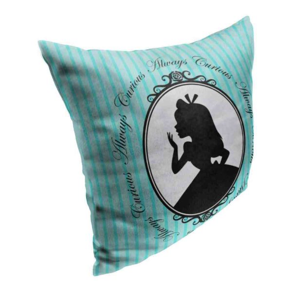 Disney Alice in Wonderland Always Curious Throw Pillow 18x18 Inches Supply