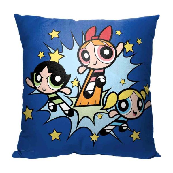 Cartoon Network Powerpuff Girls Little Crime Fighters Pillow 18x18 Inches Online now