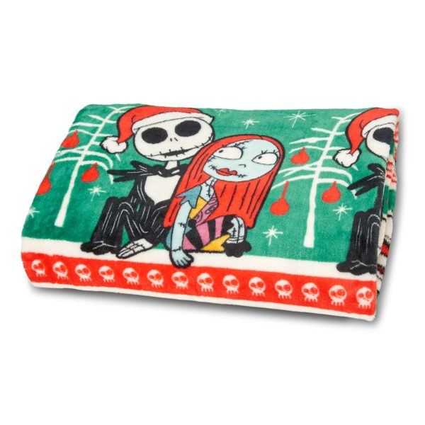 Disney Nightmare Before Christmas Ho Ho Oh No Silk Touch Throw Blanket 50x70 Inches Discount