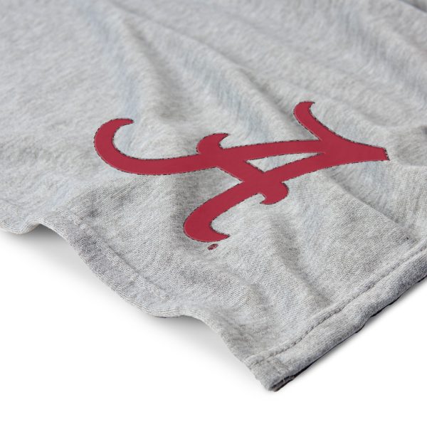 Alabama Crimson Tide NCAA Logo Sweatshirt Throw Blanket 50x60 Inches on Sale