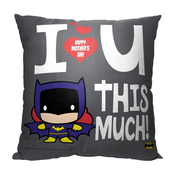 Warner Bros. Superman Love Mom This Much Throw Pillow 18x18 Inches Sale