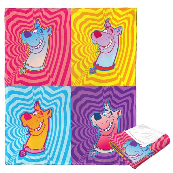 Warner Bros. Scooby-Doo Scooby Geometrics Silk Touch Throw Blanket 50x60 Inches Cheap