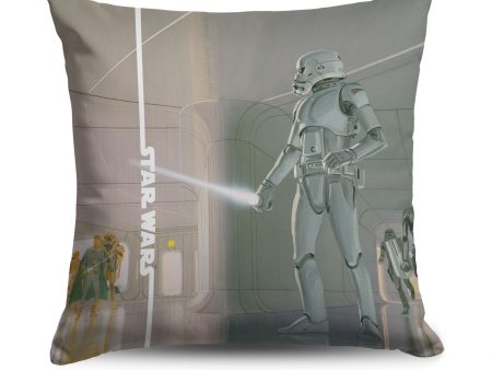 Disney Star Wars Classic Concepts Stormtrooper Throw Pillow 18X18 Inches Fashion