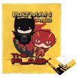 Warner Bros. The Flash Batman And Flash Silk Touch Throw Blanket 50x60 Inches Online Sale