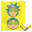 Warner Bros. Rick and Morty Flora Head Silk Touch Throw Blanket 50x60 Inches For Sale