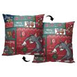 Warner Bros. Tom And Jerry Christmas Compliation Throw Pillow 18x18 Inches Sale