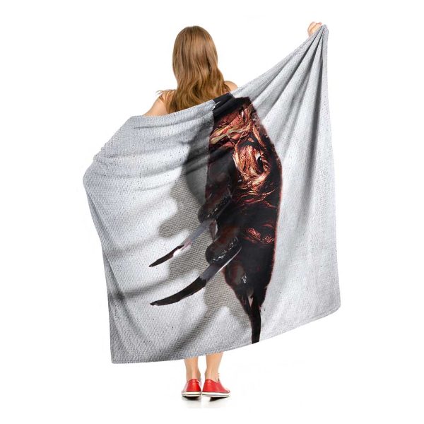 Warner Bros. Horror Here s Freddy Silk Touch Throw Blanket 50x60 Inches For Sale