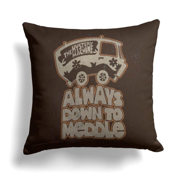 Warner Bros. Scooby-Doo Down To Meddle Throw Pillow 18x18 Inches Sale