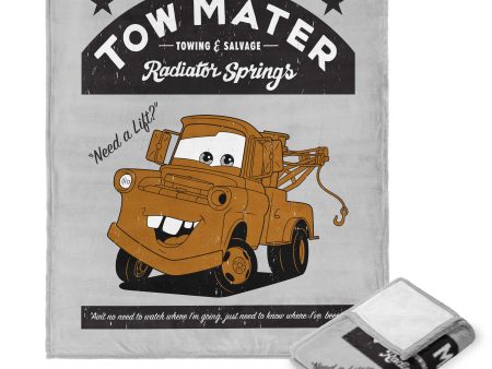 Disney Pixar Cars Tow Mater Silk Touch Throw Blanket 50x60 Inches Cheap