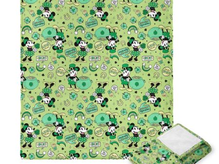 Disney Mickey Mouse Lucky Mouse Silk Touch Throw Blanket 50x60 Inches Fashion