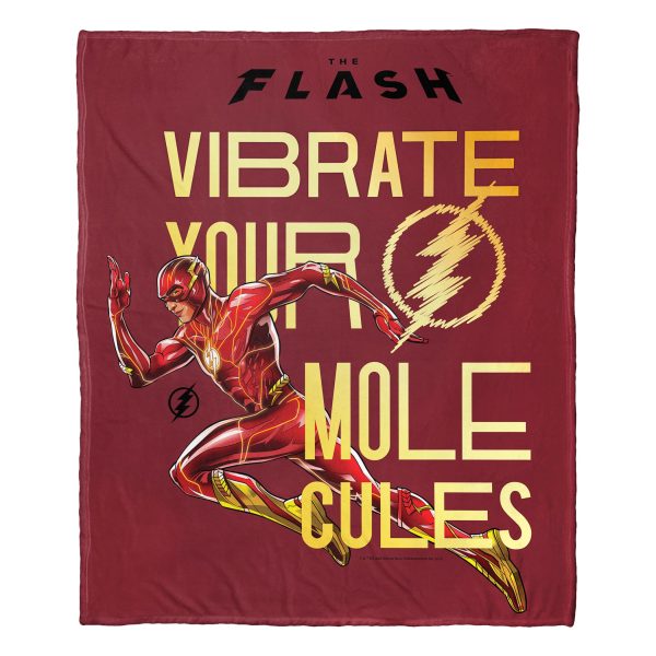 Warner Bros. The Flash Your Molecules Silk Touch Throw Blanket 50x60 Inches Online now