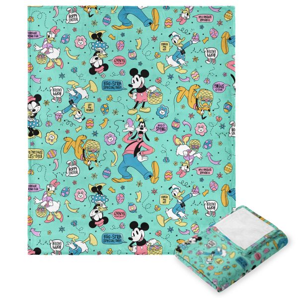 Disney Mickey Mouse Egg Hunt Silk Touch Throw Blanket 50x60 Inches Online