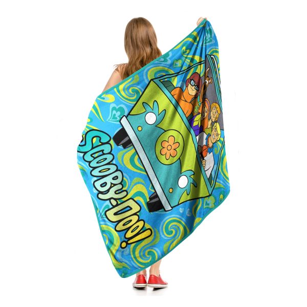 Warner Bros. Scooby-Doo Groovy Baby Micro Raschel Throw Blanket 46x60 Inches For Discount