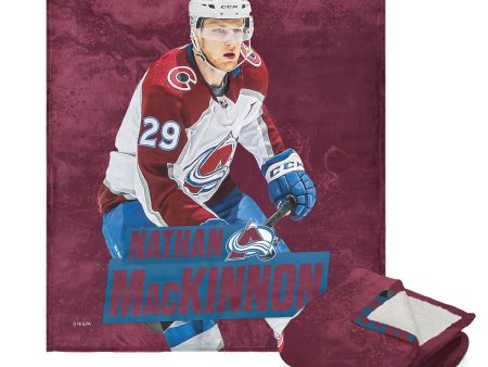 Colorado Avalanche Nathan Mackinnon NHL Silk Touch Sherpa Throw Blanket 50X60 Inches For Cheap