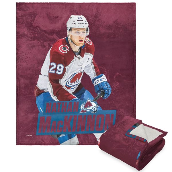 Colorado Avalanche Nathan Mackinnon NHL Silk Touch Sherpa Throw Blanket 50X60 Inches For Cheap