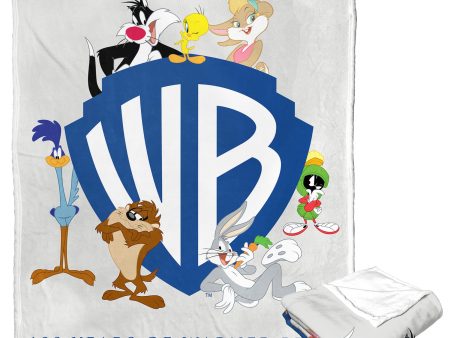 Warner Bros. WB 100 Anniversary Silk Touch Throw Blanket 50x60 Inches Fashion