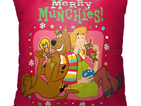 Warner Bros. Scooby-Doo Merry Munchies Throw Pillow 18x18 Inches on Sale