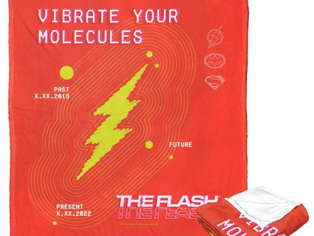 Warner Bros. The Flash Vibrate Your Molecules Silk Touch Throw Blanket 50x60 Inches Fashion