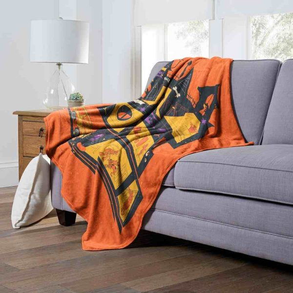 Warner Bros. Scooby-Doo Haunted House Silk Touch Throw Blanket 50x60 Inches For Cheap