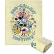 Disney Mickey Mouse Eggcellent Silk Touch Sherpa Throw Blanket 50x60 Inches For Discount