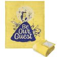 Disney D100 Be Our Guest Silk Touch Sherpa Throw Blanket 50x60 Inches Cheap