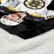 Boston Bruins David Pastrnak NHL Silk Touch Sherpa Throw Blanket 50X60 Inches For Discount