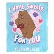 Cartoon Network We Bare Bears Sweets For You Personalized Silk Touch Throw Blanket 50x60 Inches Sale