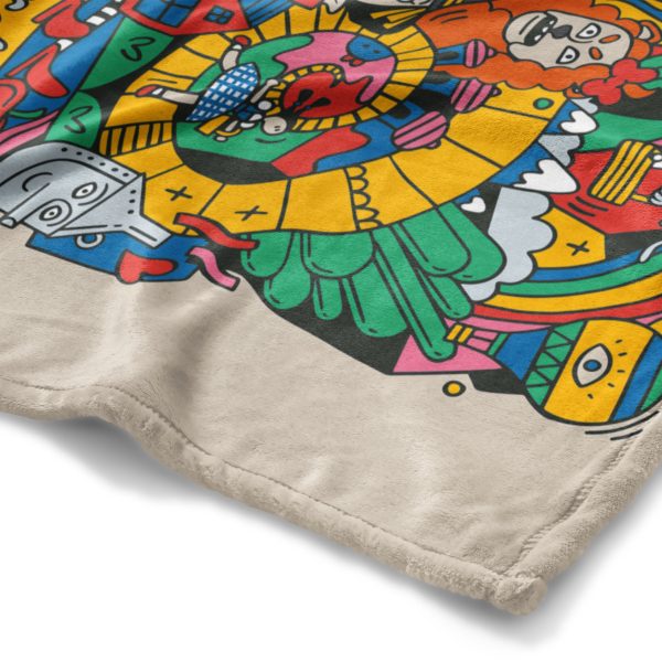 Warner Bros. WB 100 Funky Wiz Silk Touch Throw Blanket 50x60 Inches Fashion