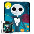 Disney Nightmare Before Christmas Night Stroll Silk Touch Sherpa Throw Blanket 40x50 Inches Cheap