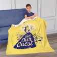 Disney D100 Be Our Guest Silk Touch Sherpa Throw Blanket 50x60 Inches Cheap