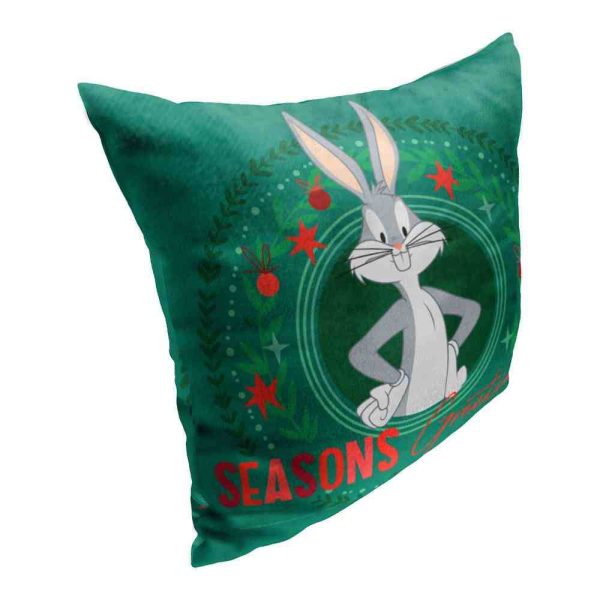 Warner Bros. Looney Tunes Greetings From Bugs Throw Pillow 18x18 Inches on Sale