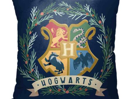 Warner Bros. Harry Potter Hogwarts Wreath Throw Pillow 18x18 Inches on Sale