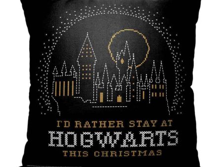 Warner Bros. Harry Potter Hogwarts Christmas Throw Pillow 18x18 Inches on Sale