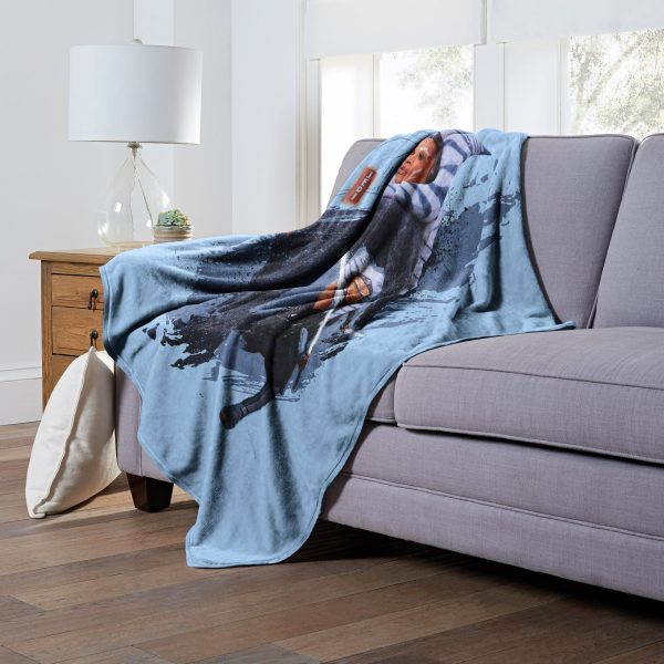 Disney Star Wars Ahsoka Twin Saber Brushstroke Silk Touch Throw Blanket 50x60 Inches Online Hot Sale