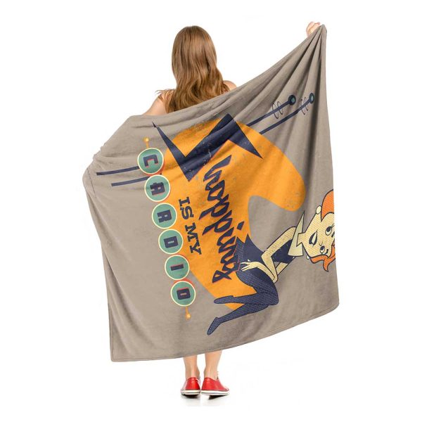 Warner Bros. The Jetsons Shopping Workout Silk Touch Throw Blanket 50x60 Inches For Sale