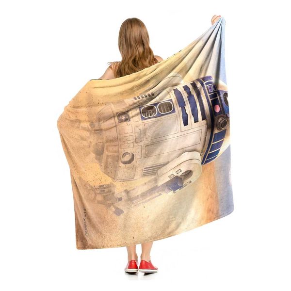 Disney Star Wars Artoo Silk Touch Throw Blanket 50x60 Inches For Discount