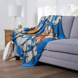 Warner Bros. The Flintstones Lets Rock Silk Touch Throw Blanket 50x60 Inches Hot on Sale