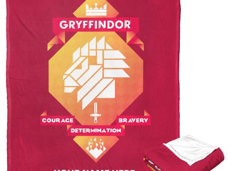 Warner Bros. Harry Potter Gryffindor Courage Personalized Silk Touch Throw Blanket 50x60 Inches Online Hot Sale