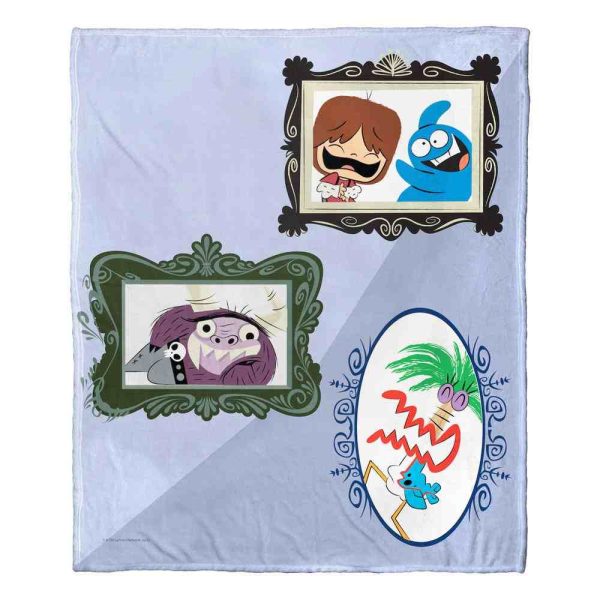 Cartoon Network Foster s Home For Imaginary Friends Framed Silk Touch Throw Blanket 50x60 Inches Cheap